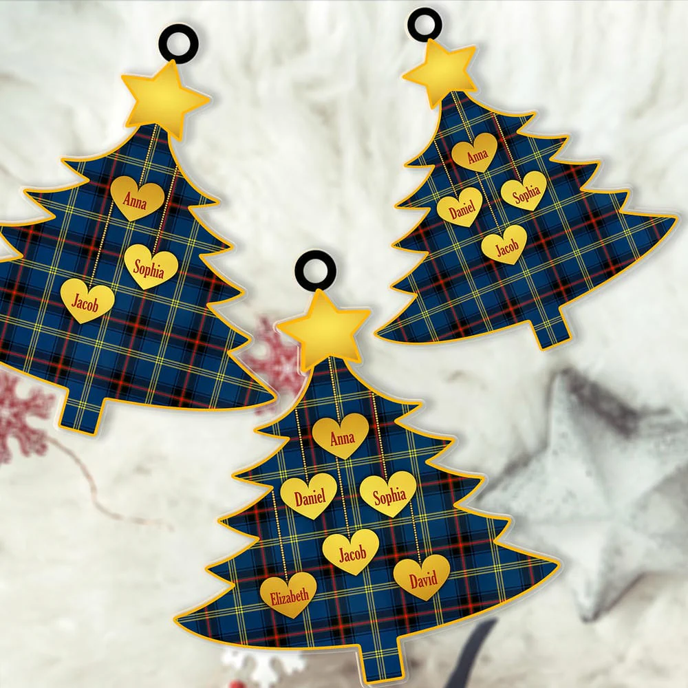 Scottish Grewar Tartan Ornament Custom Family Christmas Tree - Image 2