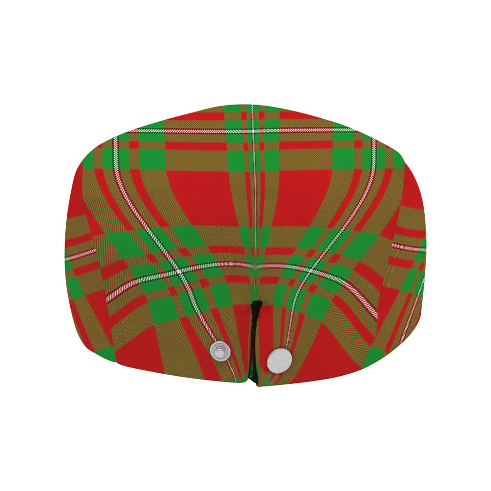 Scottish Grierson Clan Badge Tartan Flat Cap - Image 4
