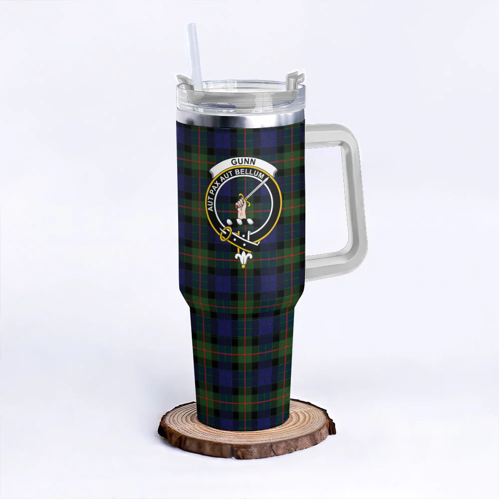 Scottish Gunn Modern Clan Badge Tartan 40oz Tumbler