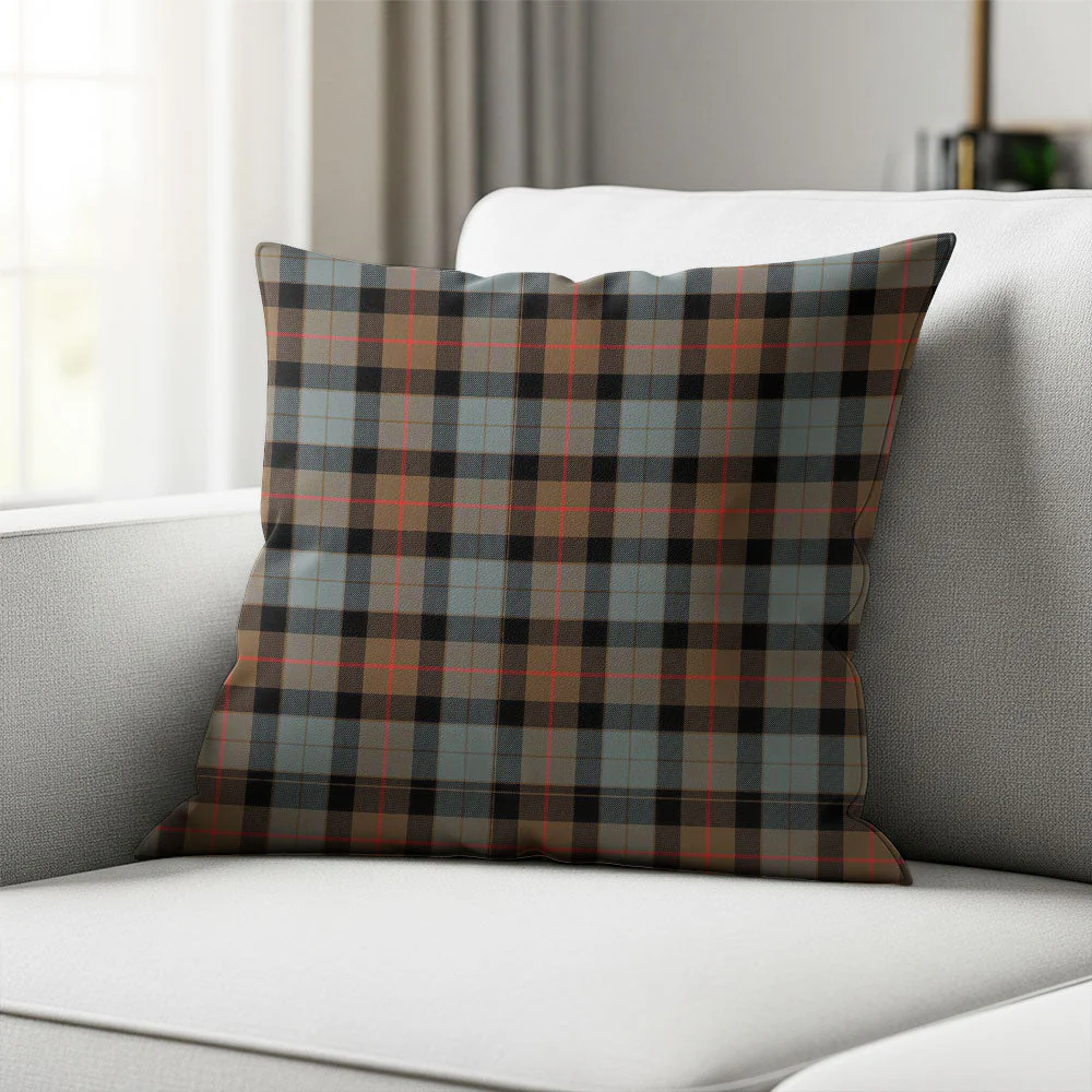 Scottish Gunn Weathered Clan Badge Tartan Pillow Case