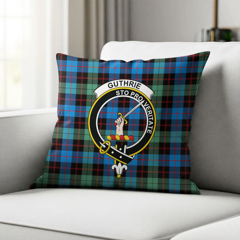 Scottish Guthrie Ancient Clan Badge Tartan Pillow Case - Image 2