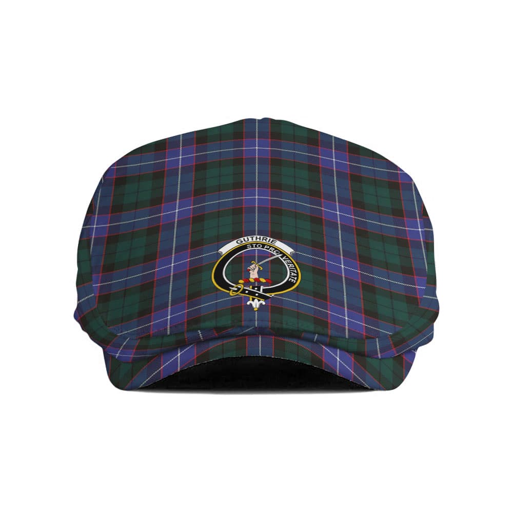 Scottish Guthrie Clan Badge Tartan Flat Cap