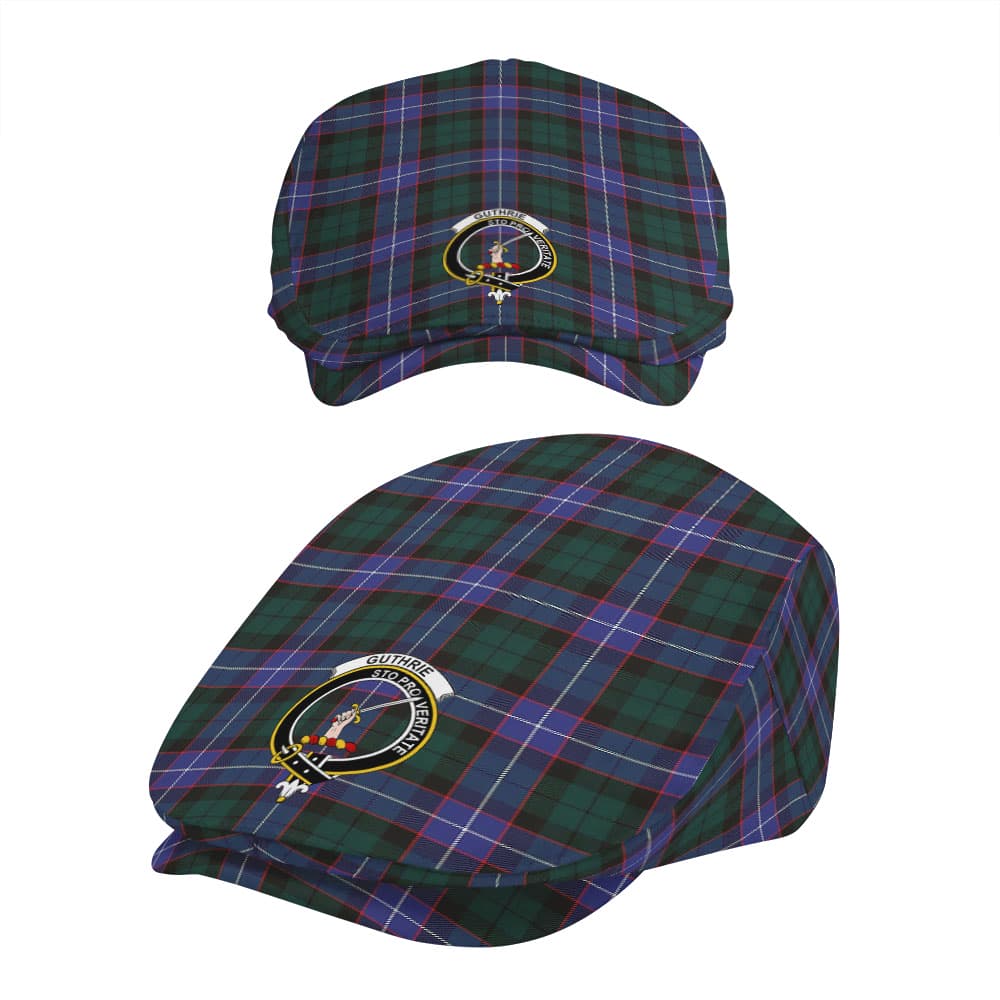 Scottish Guthrie Clan Badge Tartan Flat Cap - Image 5
