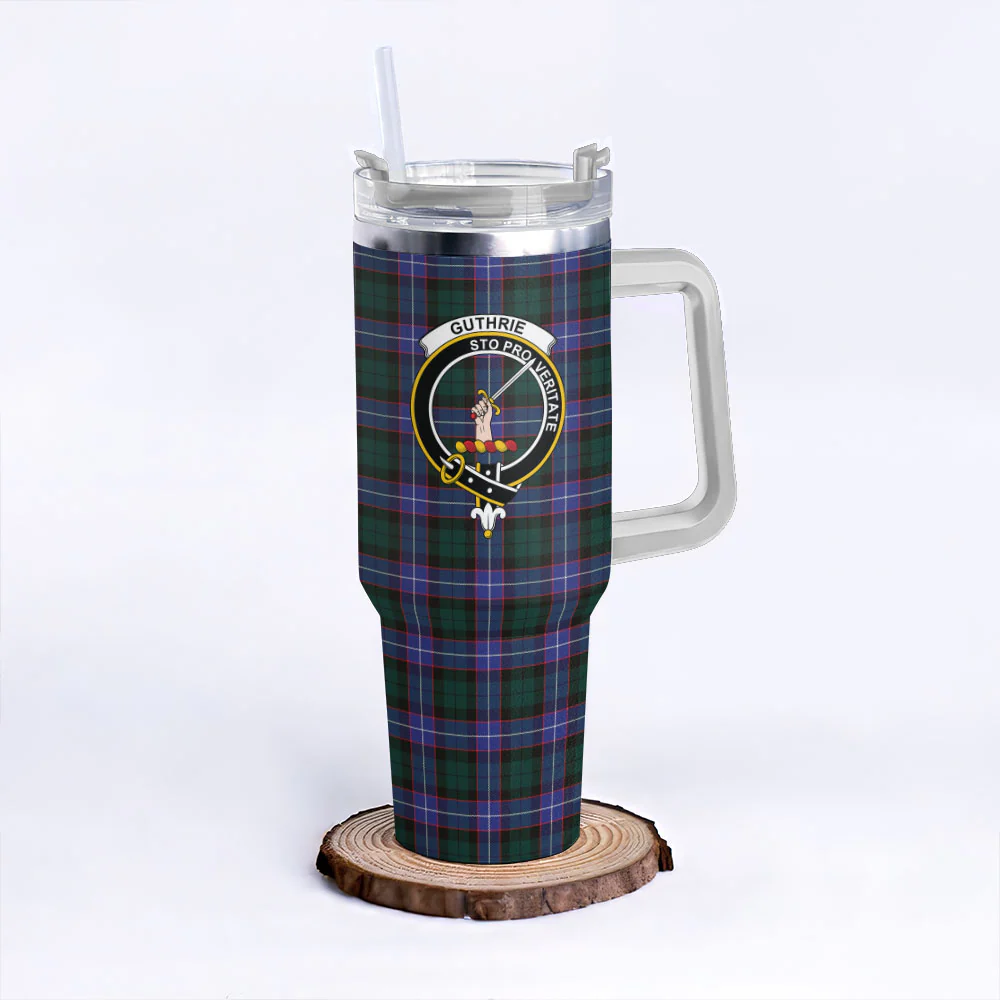 Scottish Guthrie Modern Clan Badge Tartan 40oz Tumbler
