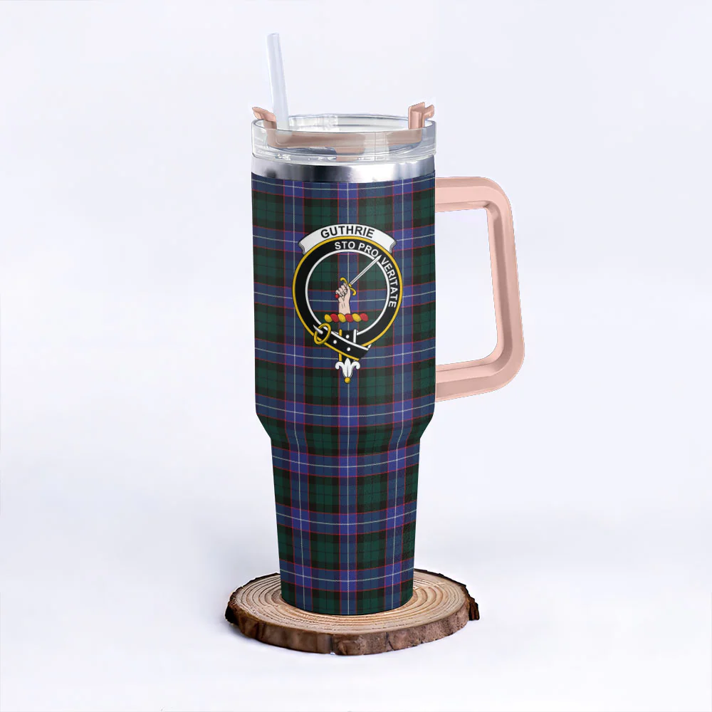 Scottish Guthrie Modern Clan Badge Tartan 40oz Tumbler - Image 4