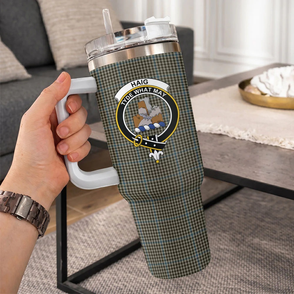 Scottish Haig Check Clan Badge Tartan 40oz Tumbler - Image 10