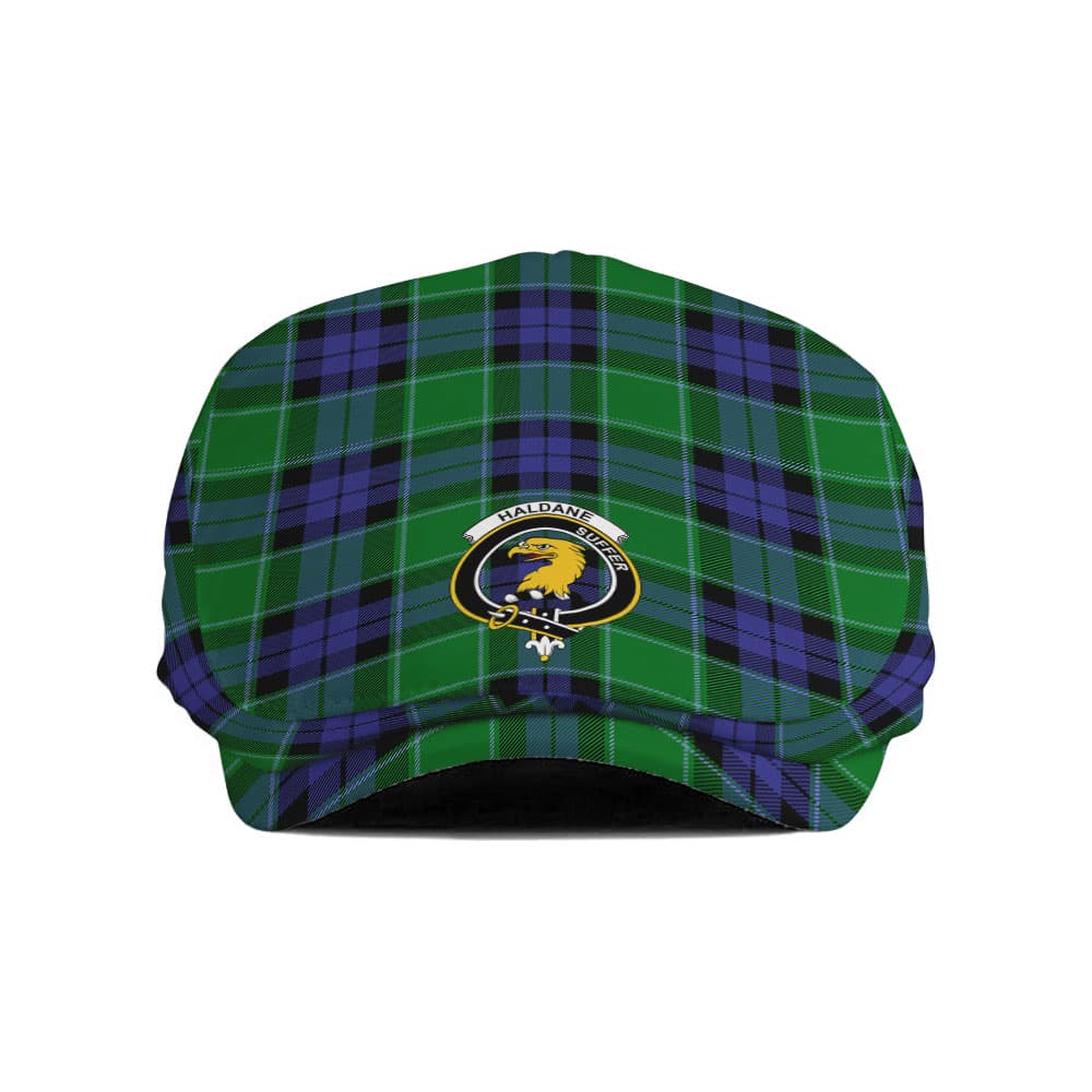 Scottish Haldane Clan Badge Tartan Flat Cap