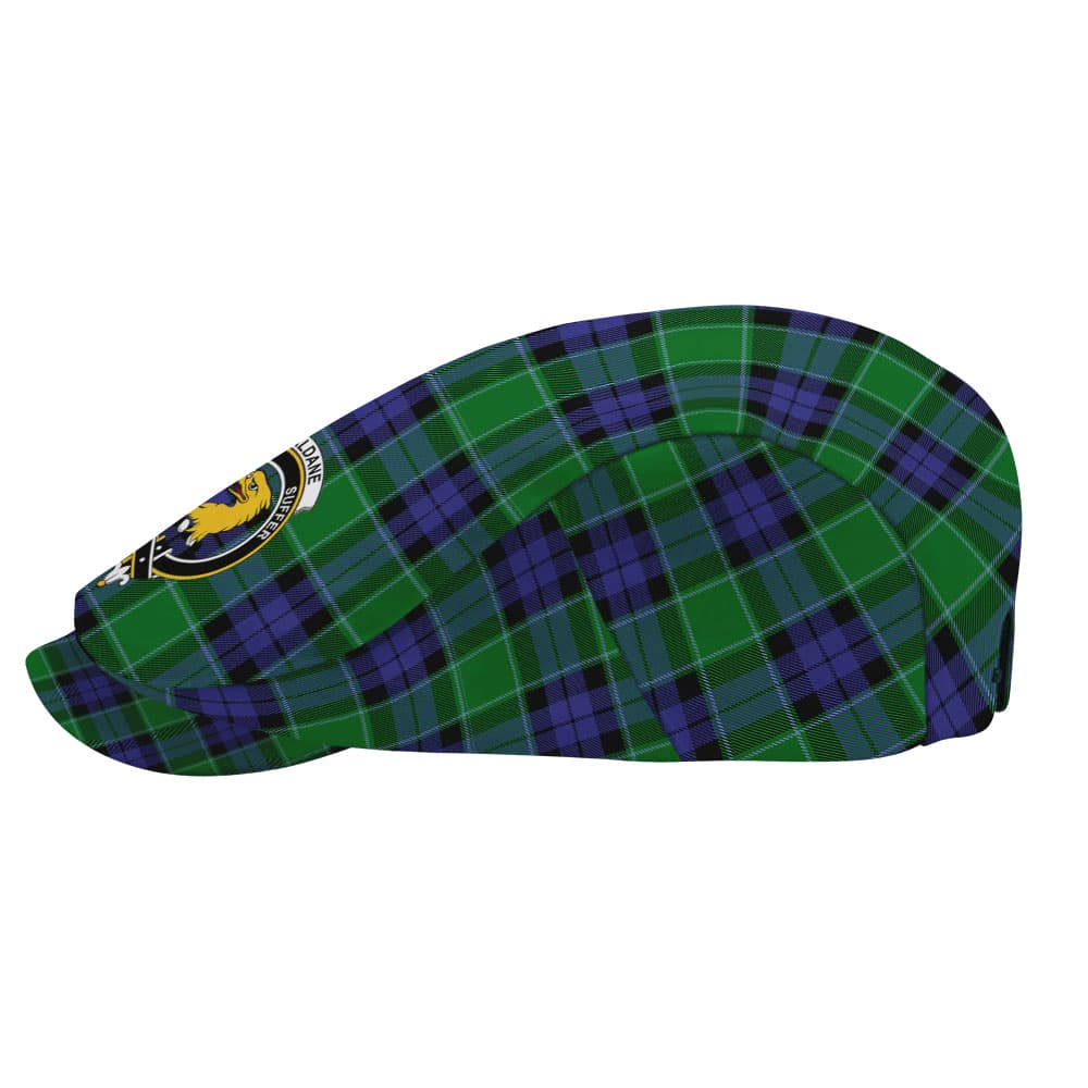 Scottish Haldane Clan Badge Tartan Flat Cap - Image 3
