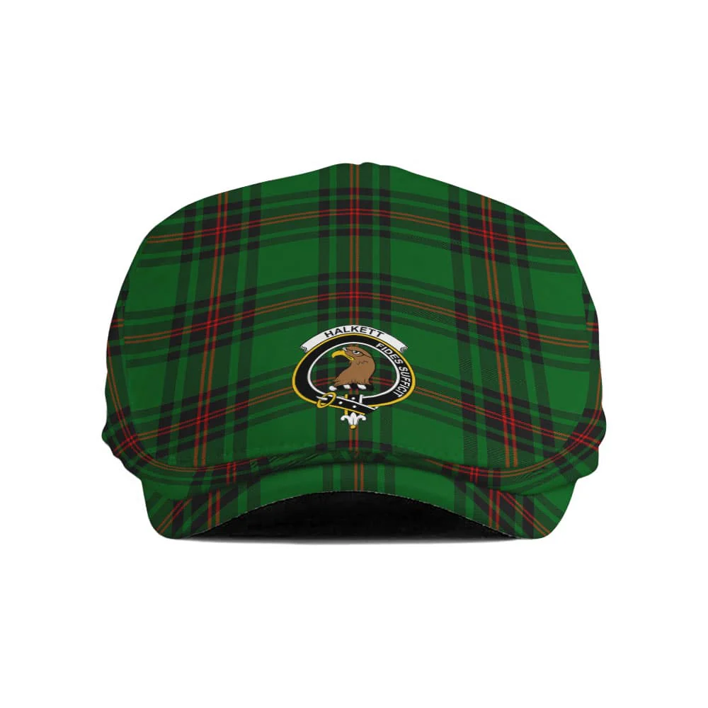 Scottish Halkett Clan Badge Tartan Flat Cap