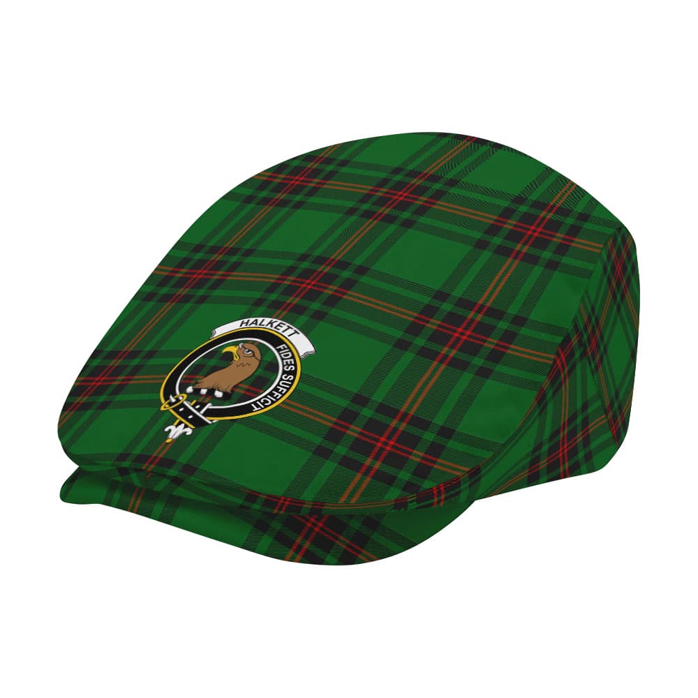 Scottish Halkett Clan Badge Tartan Flat Cap - Image 2
