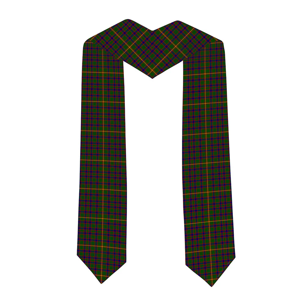 Scottish Hall Clan Badge Tartan Graduation Stole Black Gold Honor - Image 2