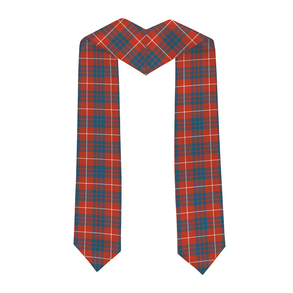 Scottish Hamilton Ancient Clan Badge Tartan Graduation Stole Black Gold Honor - Image 2