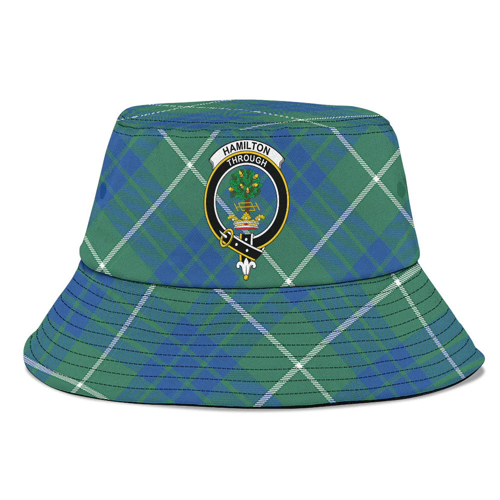 Scottish Hamilton Hunting Ancient Clan Badge Tartan Bucket Hat - Image 2