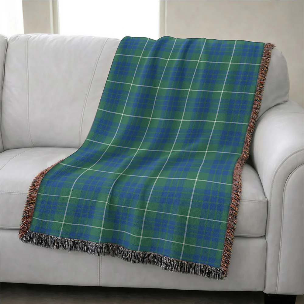 Scottish Hamilton Hunting Ancient Clan Badge Tartan Woven Blanket - Image 4