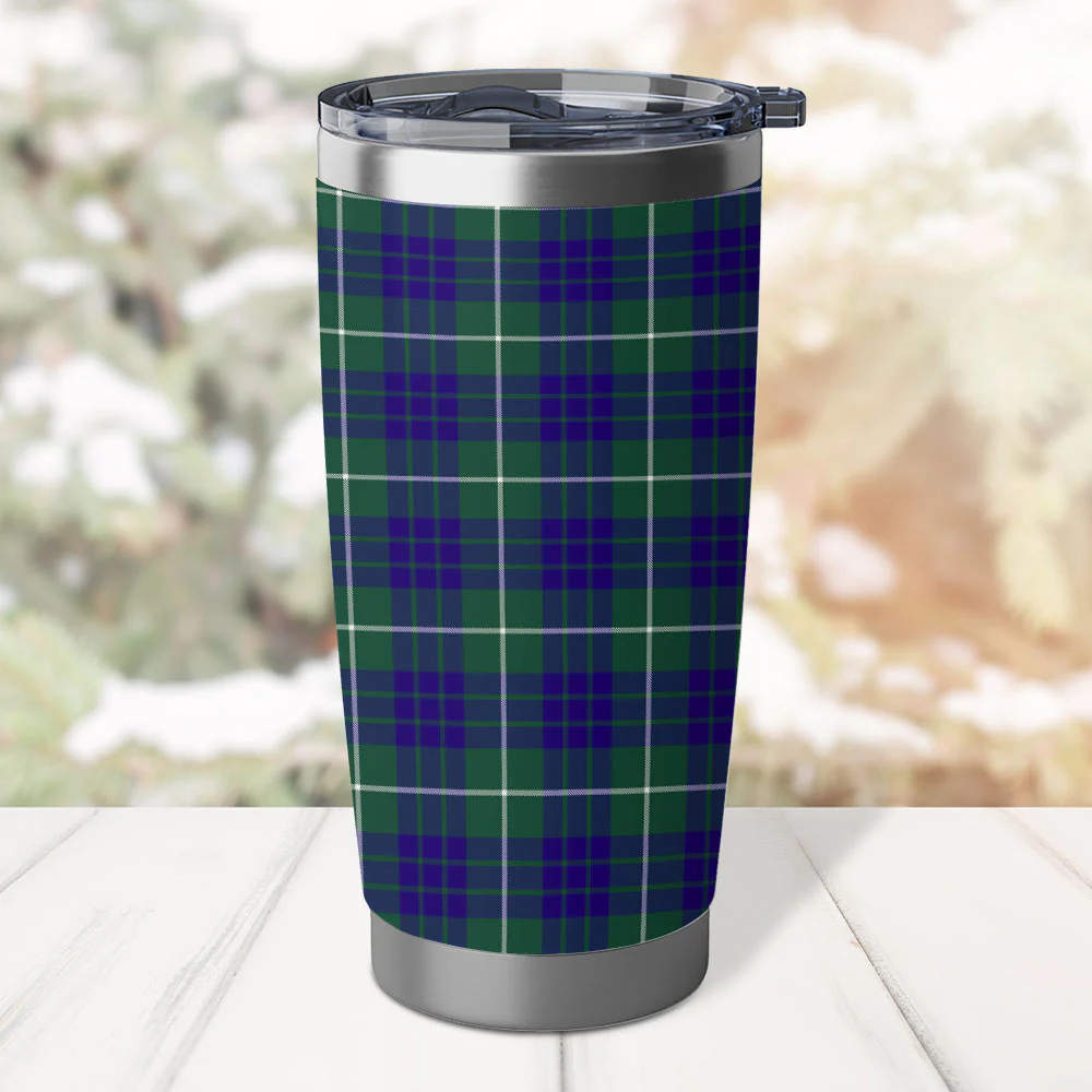 Scottish Hamilton Hunting Modern Clan Badge Tartan Tumbler - Image 3