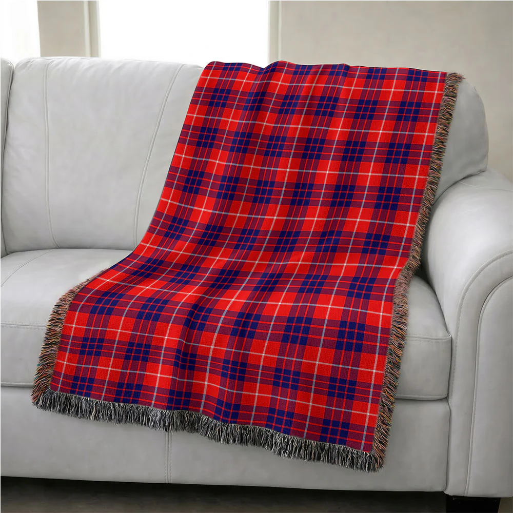 Scottish Hamilton Modern Clan Badge Tartan Woven Blanket - Image 4