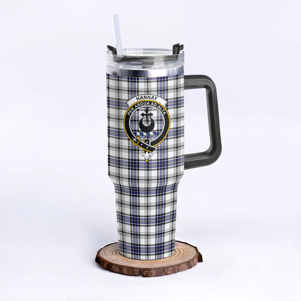 Scottish Hannay Modern Clan Badge Tartan 40oz Tumbler - Image 3