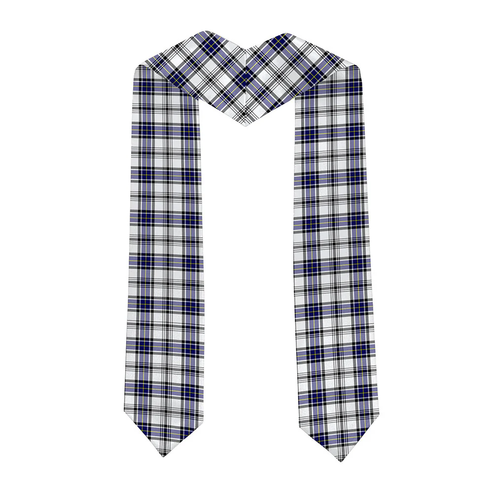 Scottish Hannay Modern Clan Badge Tartan Graduation Stole Black Gold Honor - Image 2