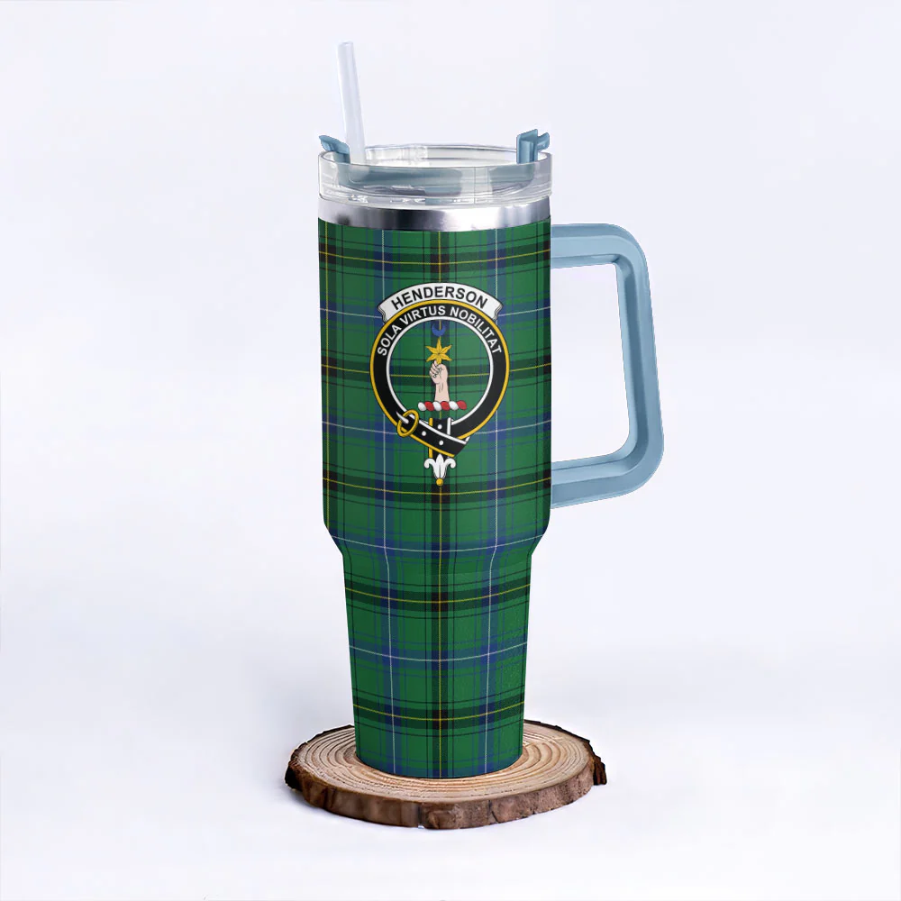 Scottish Henderson Ancient Clan Badge Tartan 40oz Tumbler - Image 5