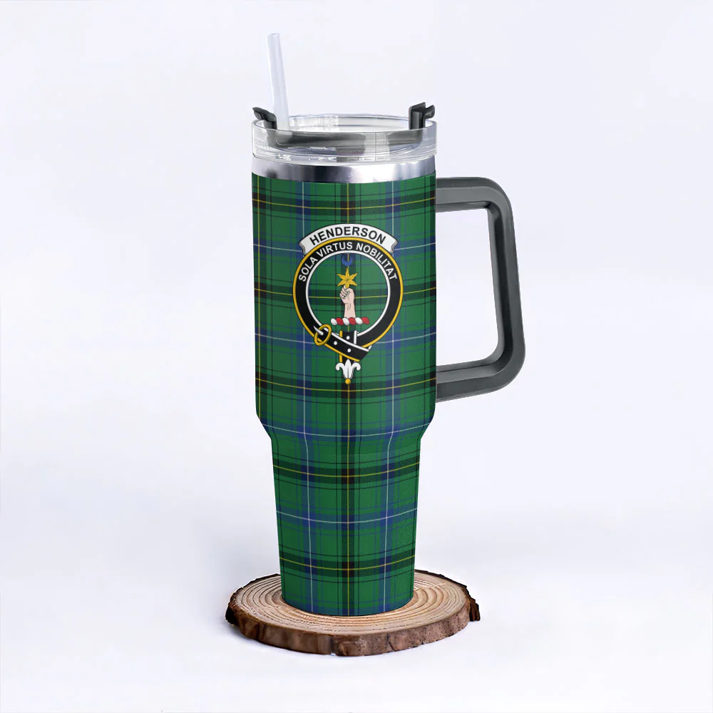 Scottish Henderson Ancient Clan Badge Tartan 40oz Tumbler - Image 6
