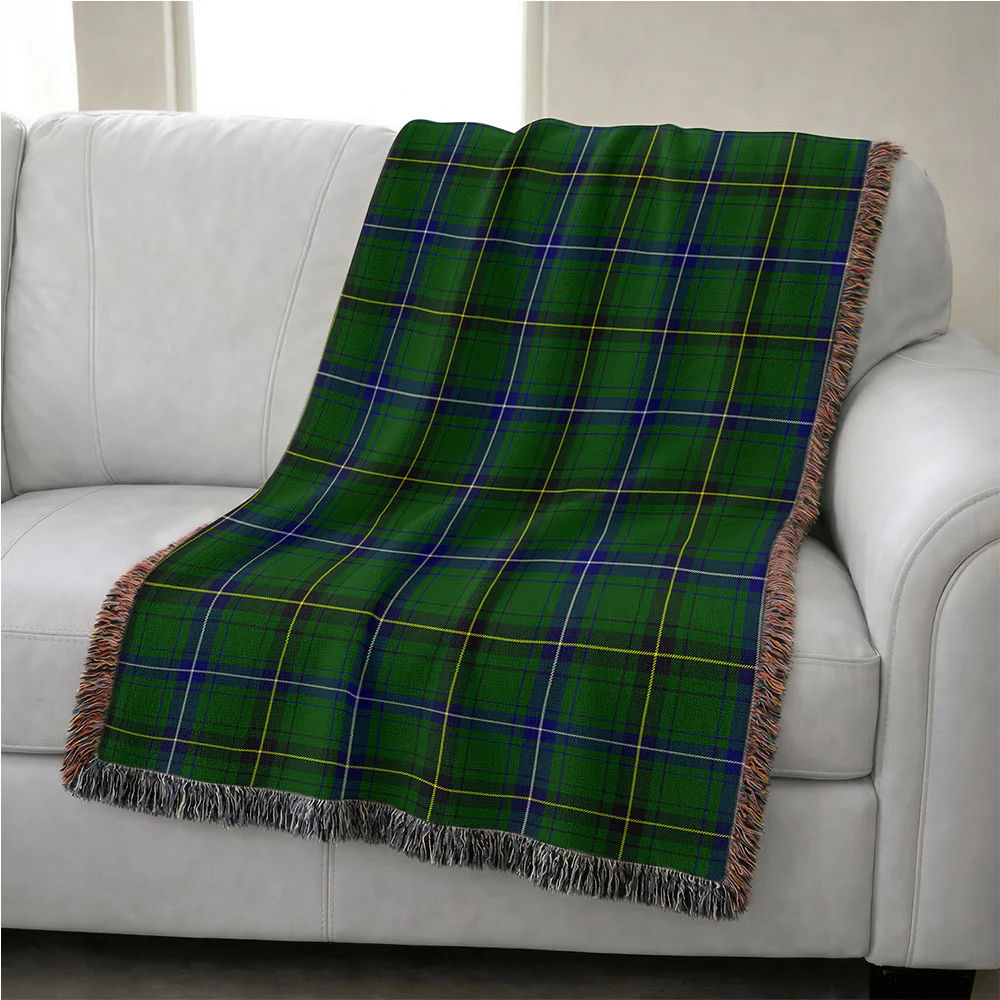 Scottish Henderson Modern Clan Badge Tartan Woven Blanket - Image 4