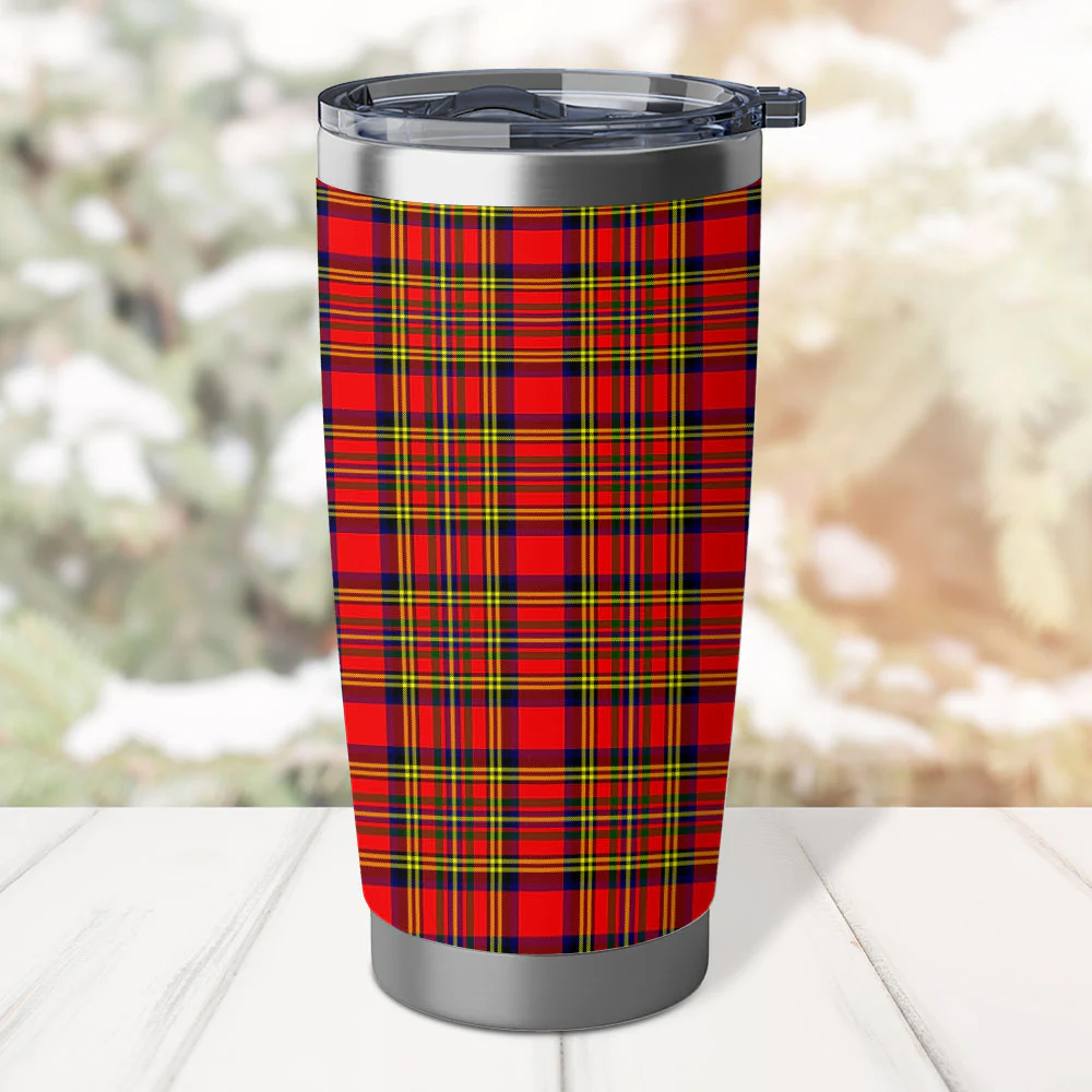Scottish Hepburn Clan Badge Tartan Tumbler - Image 3