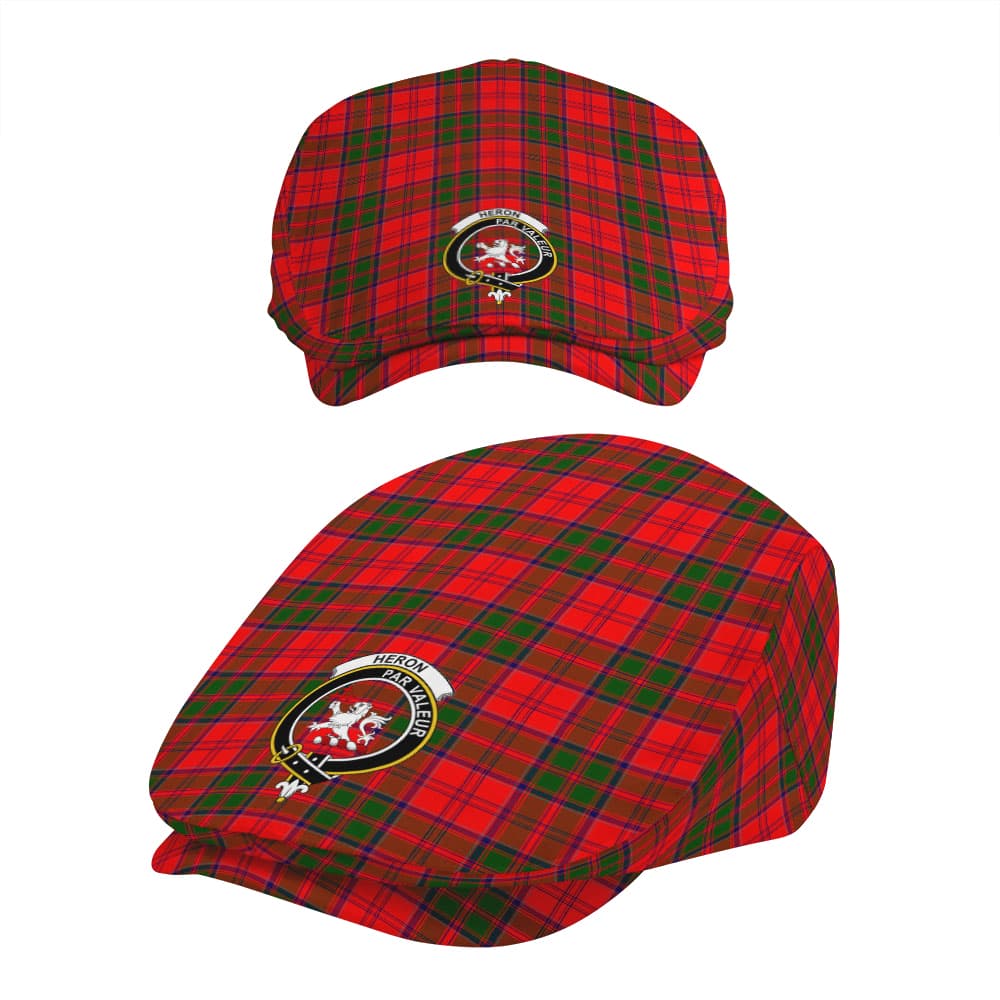 Scottish Heron Clan Badge Tartan Flat Cap - Image 5