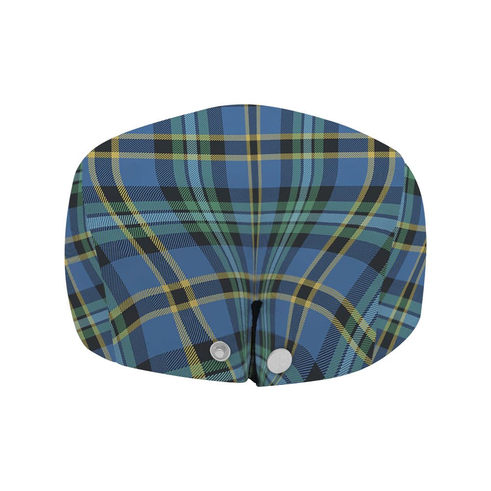 Scottish Hope Clan Badge Tartan Flat Cap - Image 4