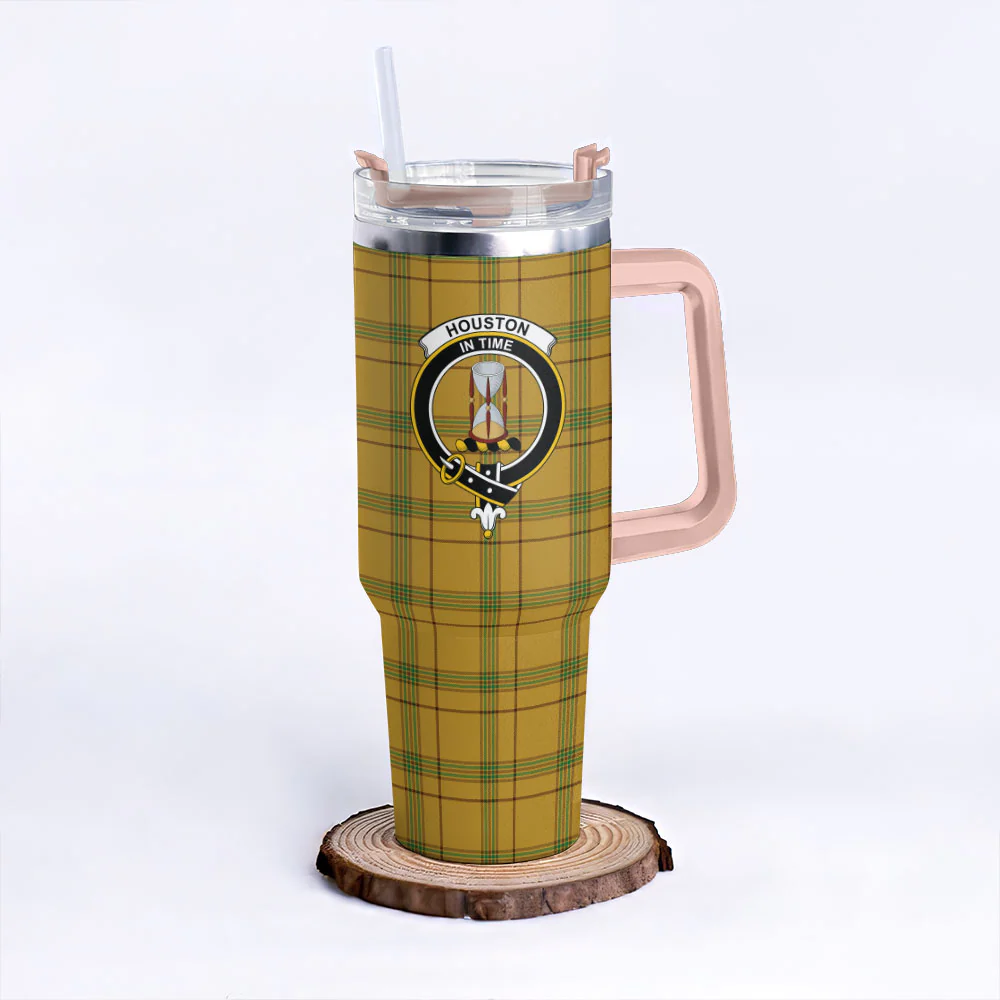 Scottish Houston Clan Badge Tartan 40oz Tumbler - Image 4