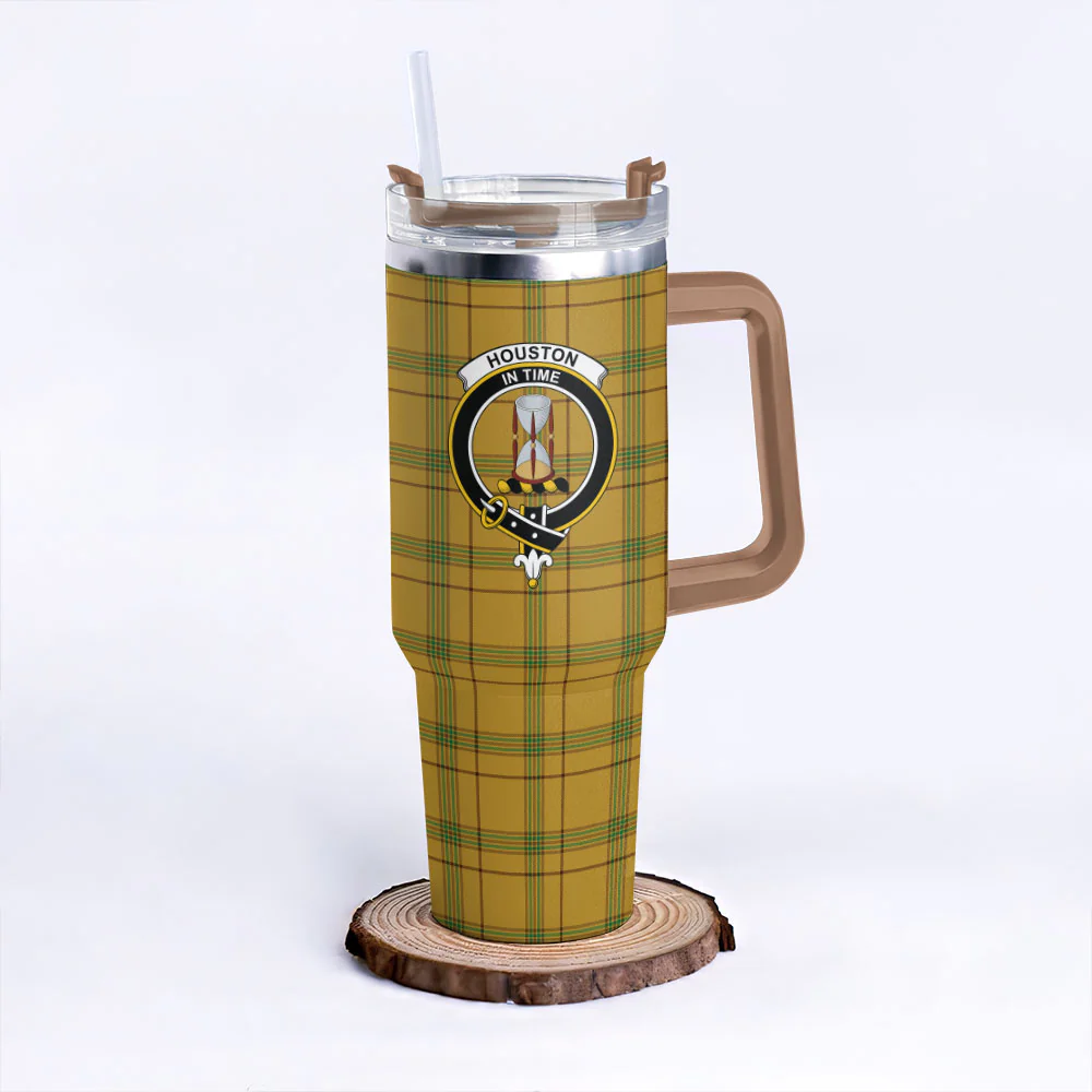 Scottish Houston Clan Badge Tartan 40oz Tumbler - Image 9