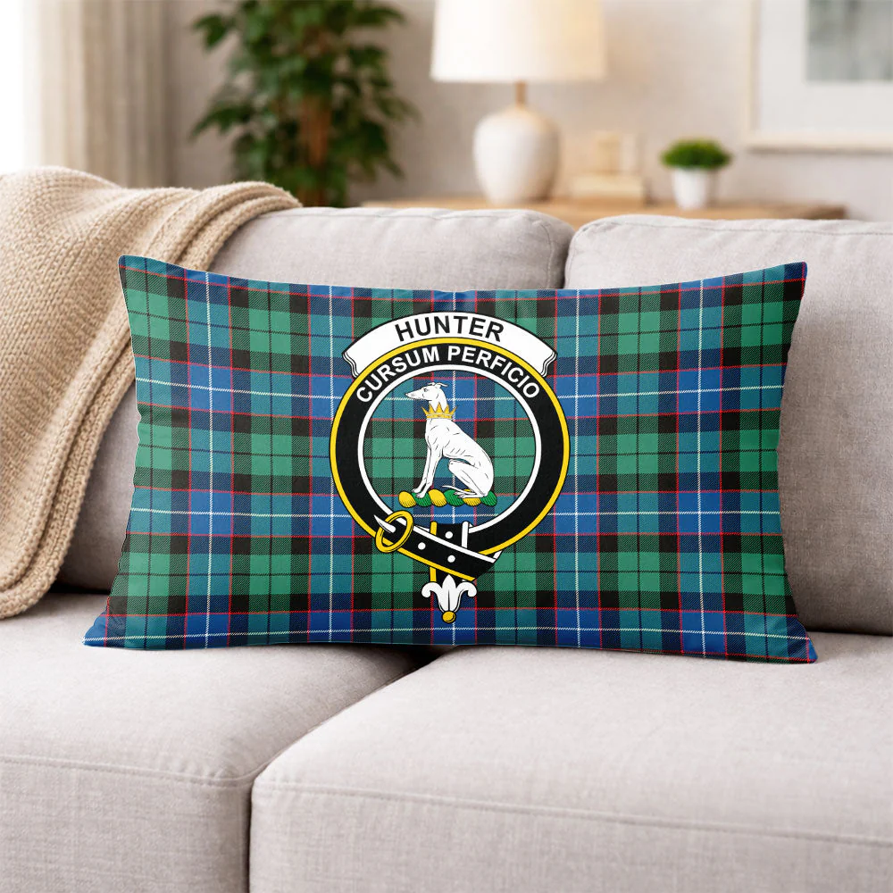Scottish Hunter Ancient Clan Badge Tartan Pillow Case - Image 3