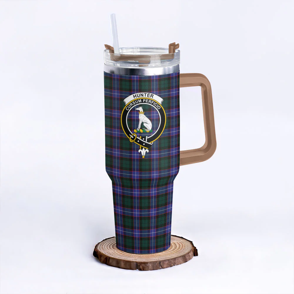 Scottish Hunter Modern Clan Badge Tartan 40oz Tumbler - Image 9