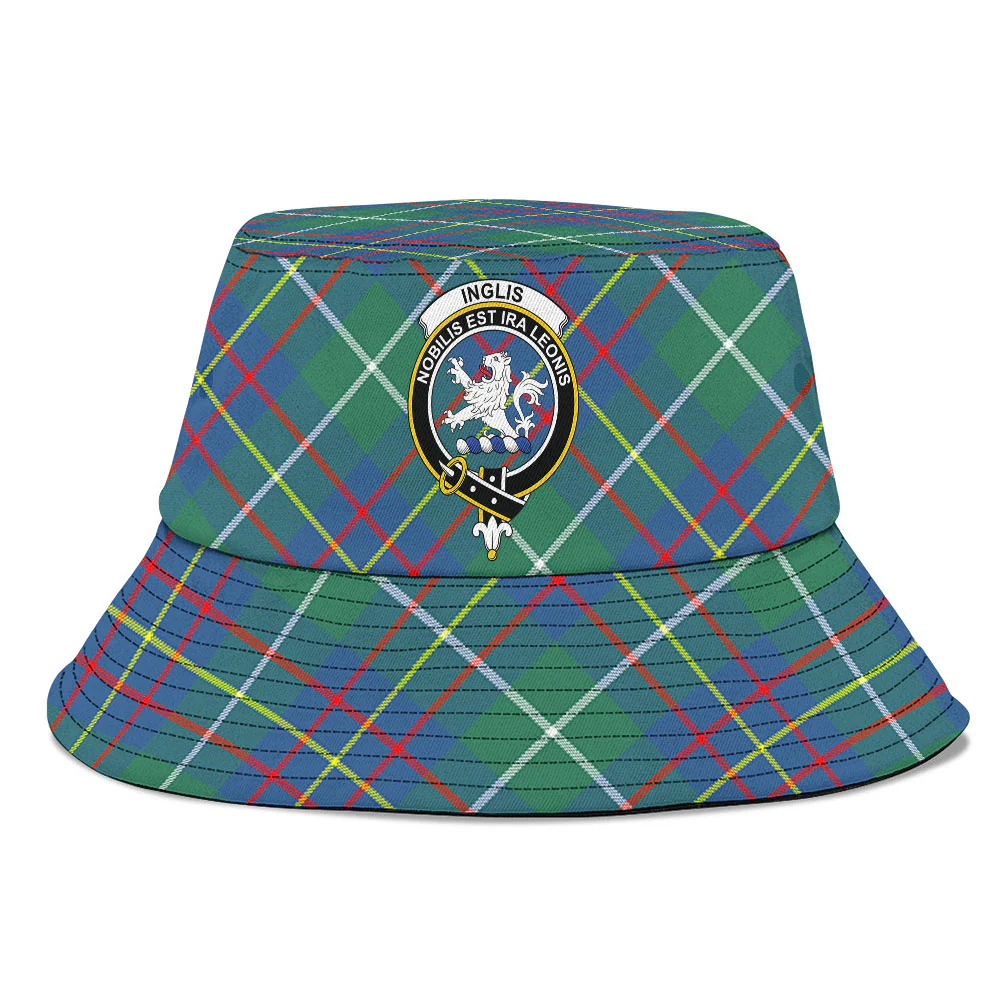 Scottish Inglis Ancient Clan Badge Tartan Bucket Hat - Image 2