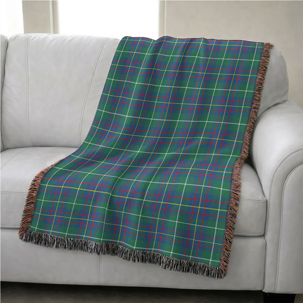 Scottish Inglis Ancient Clan Badge Tartan Woven Blanket - Image 4