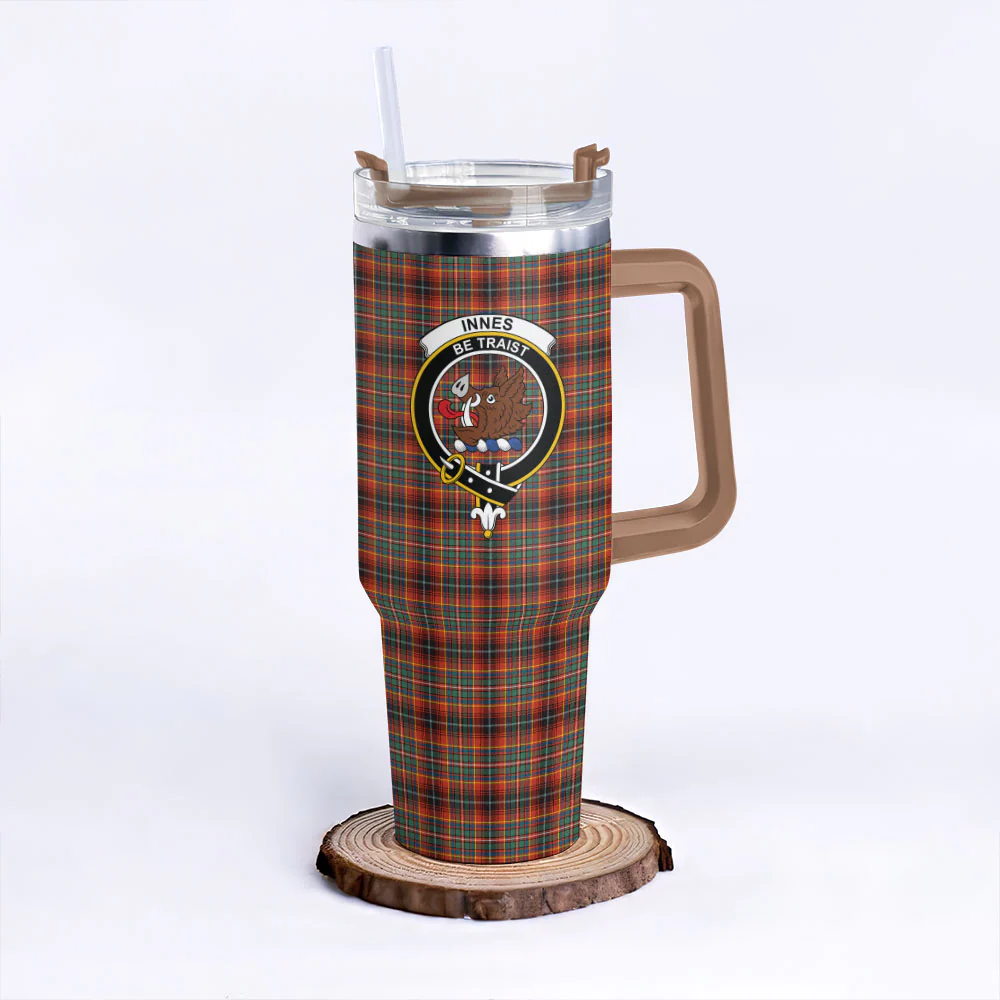 Scottish Innes Ancient Clan Badge Tartan 40oz Tumbler - Image 9
