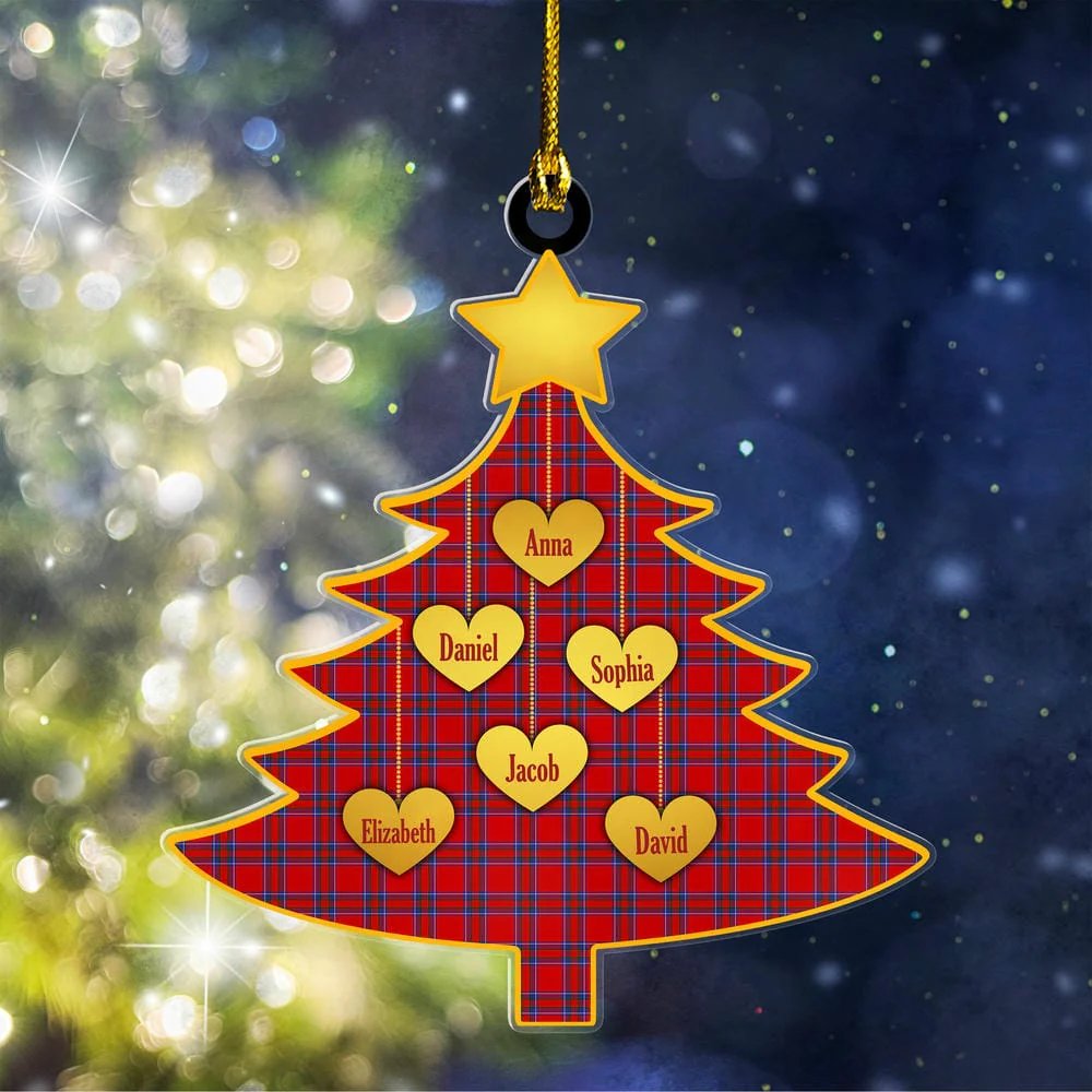 Scottish Inverness District Tartan Ornament Custom Family Christmas Tree