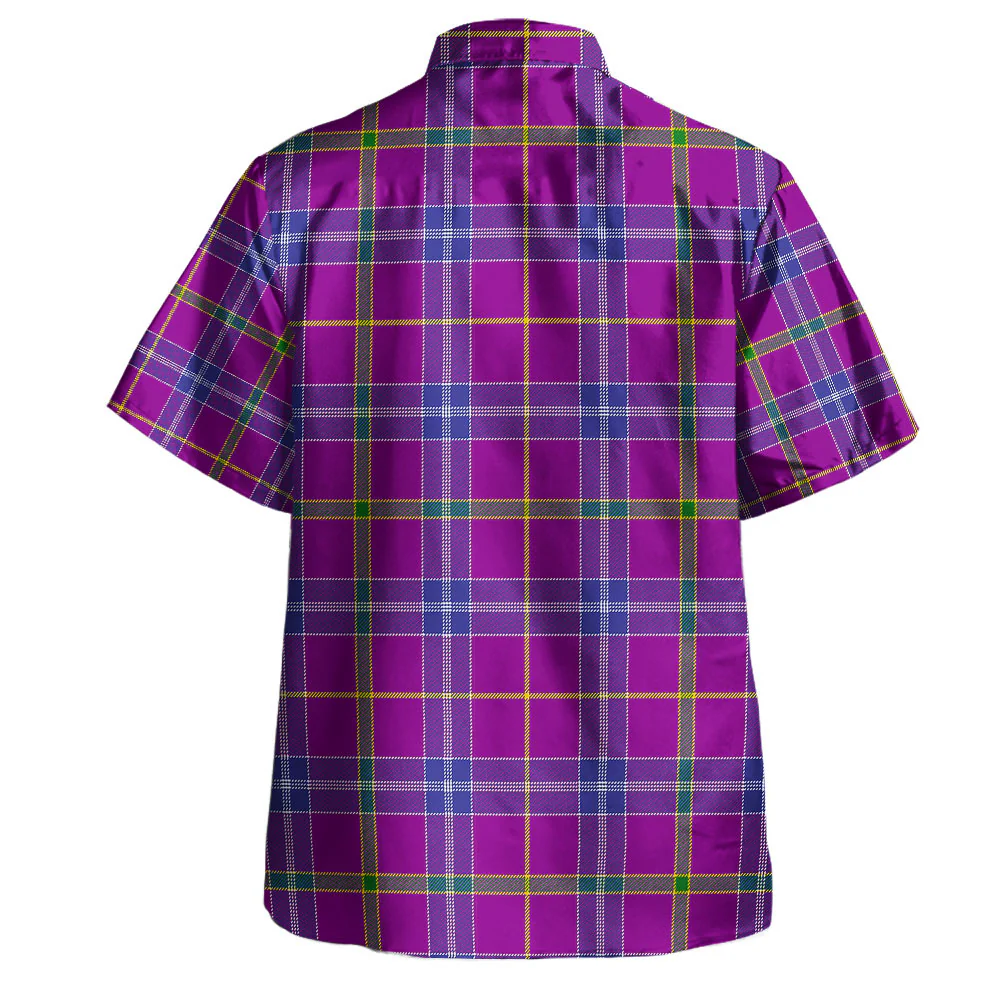 Scottish Jackson Clan Badge Tartan Hawaiian Shirt - Image 3