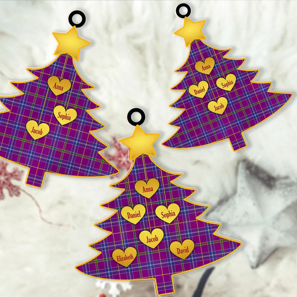 Scottish Jackson Tartan Ornament Custom Family Christmas Tree - Image 2