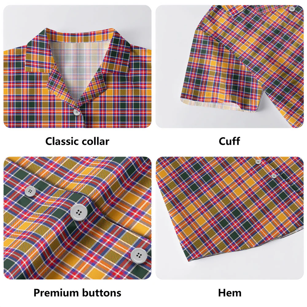 Scottish Jacobite Tartan Hawaiian Shirt - Image 3
