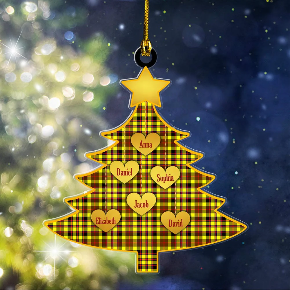 Scottish Jardine Tartan Ornament Custom Family Christmas Tree