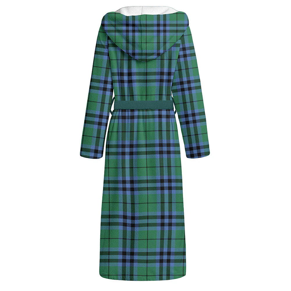 Scottish Keith Ancient Clan Badge Tartan Flannel Hooded Bathrobe - Image 2