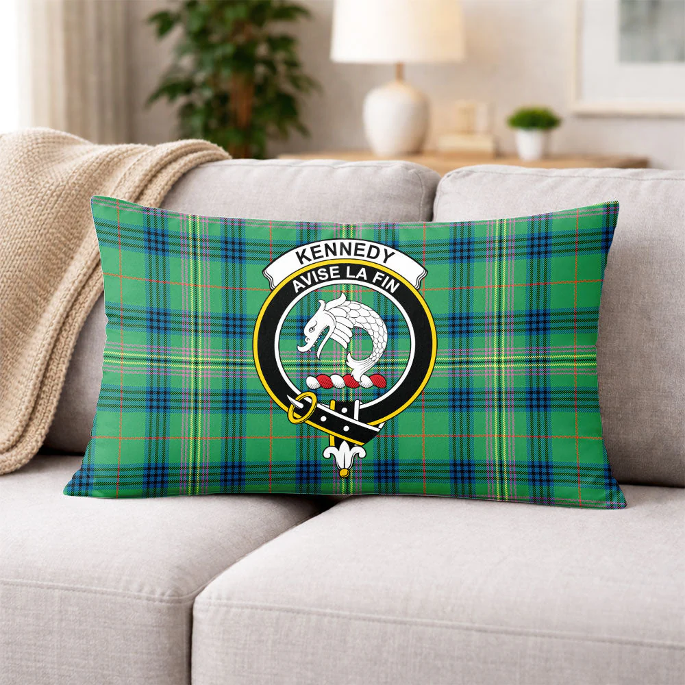 Scottish Kennedy Ancient Clan Badge Tartan Pillow Case - Image 3