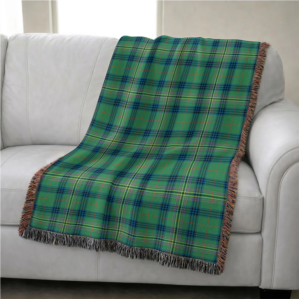 Scottish Kennedy Ancient Clan Badge Tartan Woven Blanket - Image 4