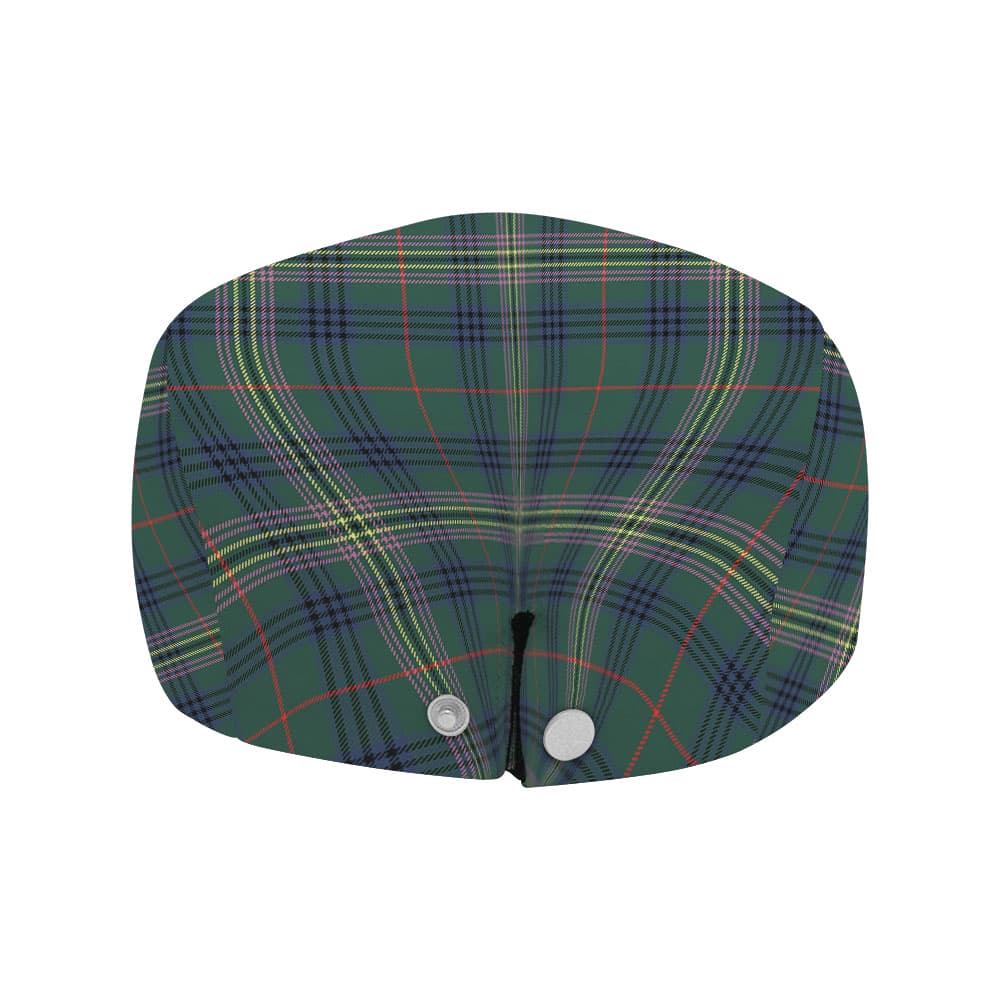 Scottish Kennedy Modern Tartan Flat Cap - Image 4