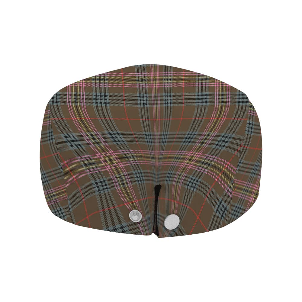 Scottish Kennedy Weathered Tartan Flat Cap - Image 4
