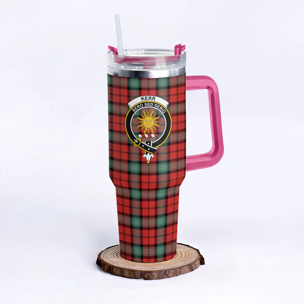 Scottish Kerr Ancient Clan Badge Tartan 40oz Tumbler - Image 7
