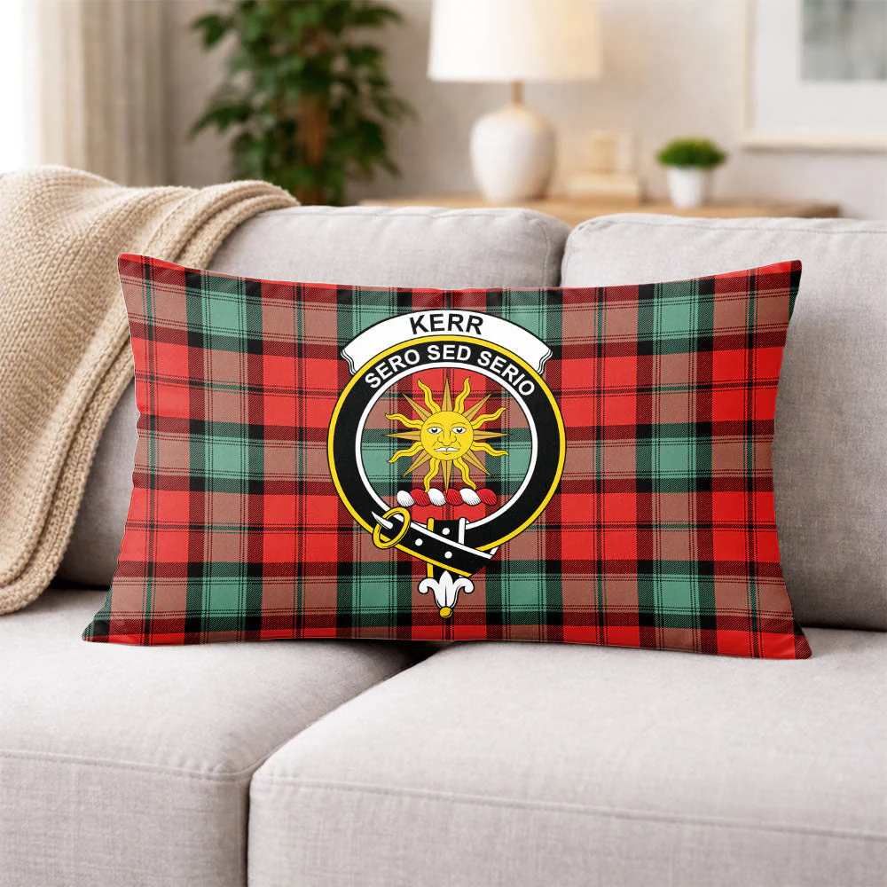 Scottish Kerr Ancient Clan Badge Tartan Pillow Case - Image 3