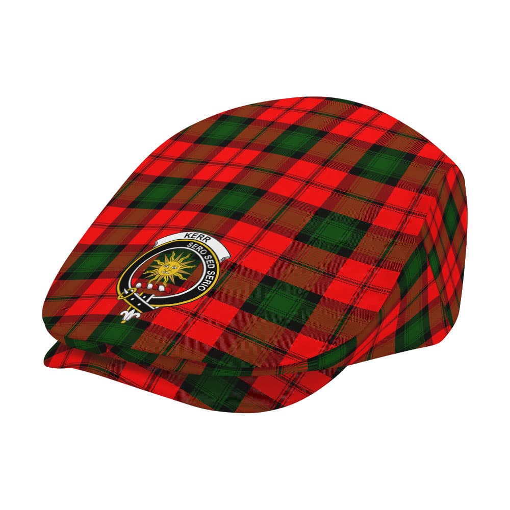 Scottish Kerr Clan Badge Tartan Flat Cap - Image 2