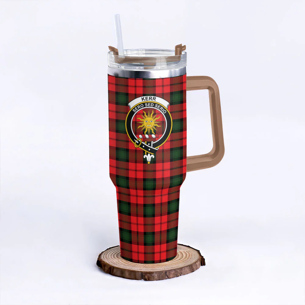 Scottish Kerr Modern Clan Badge Tartan 40oz Tumbler - Image 9