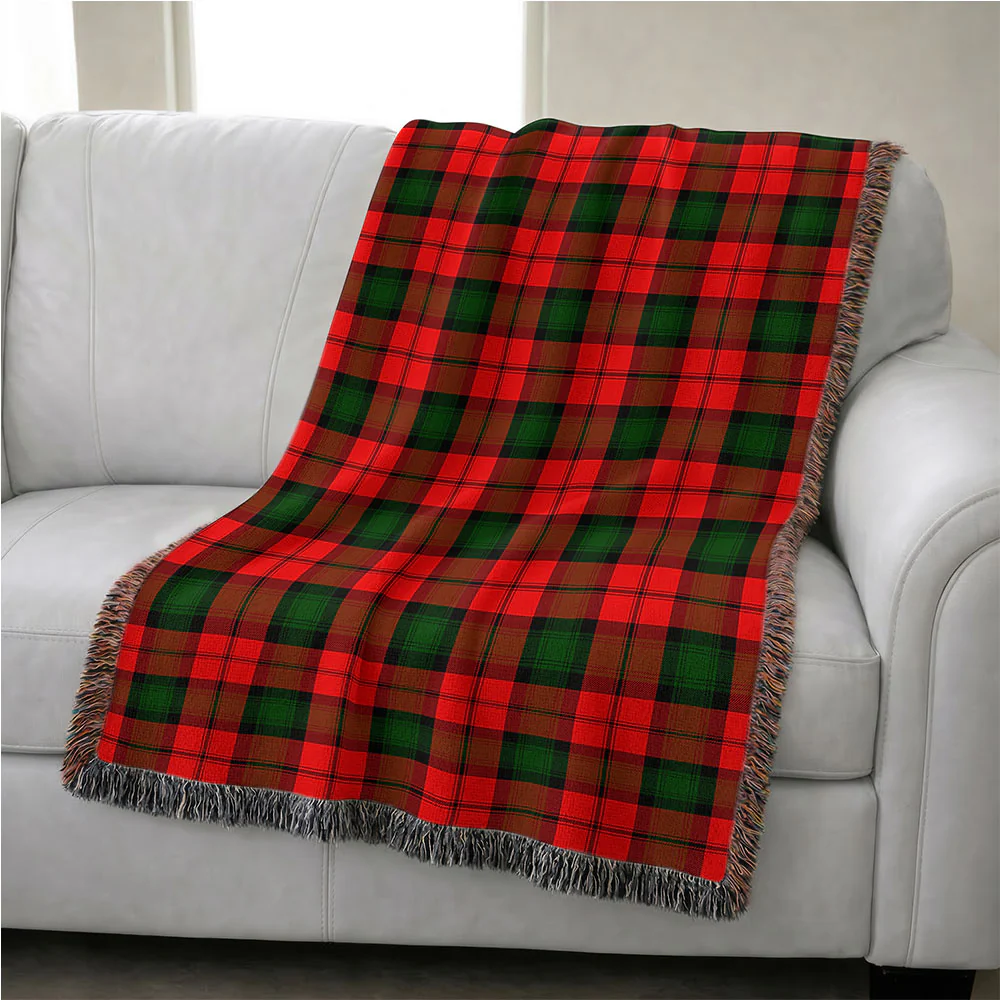 Scottish Kerr Modern Clan Badge Tartan Woven Blanket - Image 4
